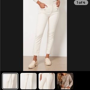 NWT Paige Cindy with modern pockets size 29 color Ecru